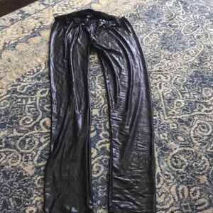 Faux leather leggings